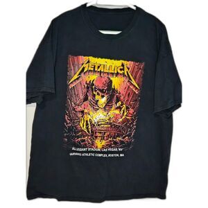 Metallica Concert T-Shirt Allegiant Stadium Las Vegas 2022 | Men's Size XL Black
